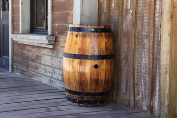 Old oak barrel