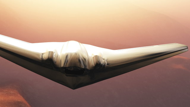 FQ 170 Sentinel Type Drone Flying 3D artwork