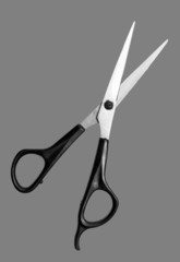scissors on a gray background