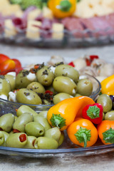 assortment of olives