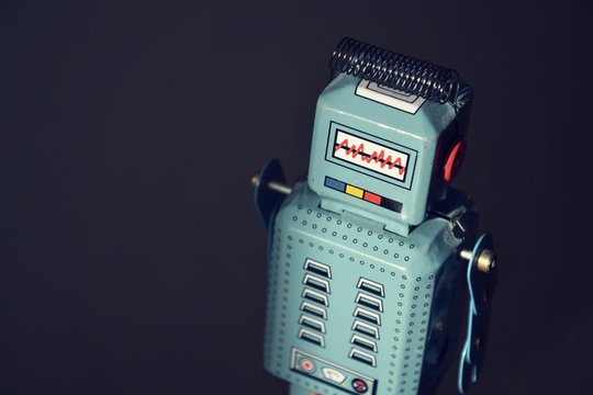 Vintage tin toy robot