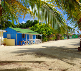 Maisons colorées des Caraïbes