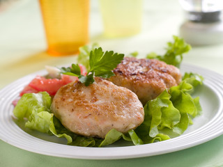 fish or meat  rissole