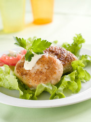 fish or meat  rissole