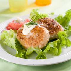 fish or meat  rissole