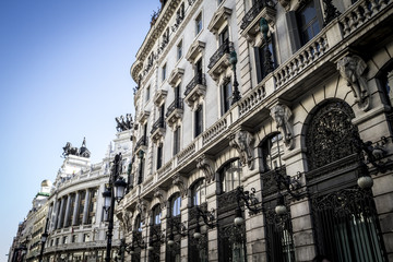 Obraz premium Image of the city of Madrid, its characteristic architecture