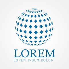 World Symbol. Globe Vector Illustration.