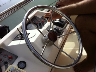 on a boat