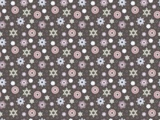 Seamless winter background with beautiful snowflakes