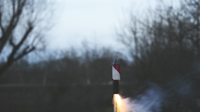 Rakete f&uuml;r Feuerwerk zum Jahreswechsel