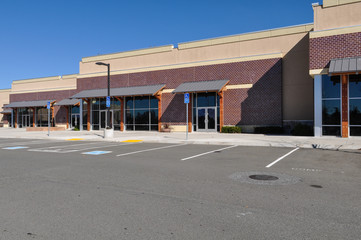 New Shopping Center made of Brick Facade - 59851357