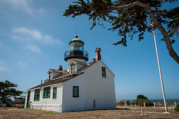 Fototapeta na wymiar Point Pinos Historic Lighthouse in Monterey California