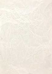 White crumpled paper