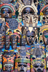 Mayan Wooden Masks for Sale