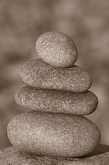 Fototapeta na wymiar pile of zen stones