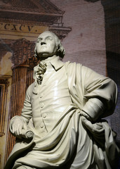 George Washington statue, the forefather of the U. S.