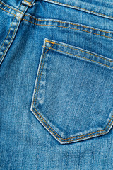 Jeans pocket at the back