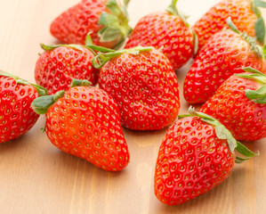 Group of strawberry
