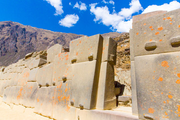 Ollantaytambo, Peru, Inca ruins  and archaeological site