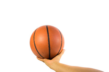 Basketball ball  isolated over white background