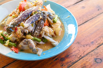 Spicy crab salad