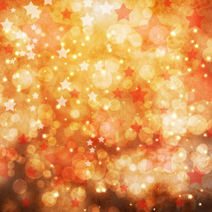 abstract background with glowing stars