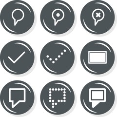 cel ekran oznaczenie odhaczyć zestaw okrągłych ikon