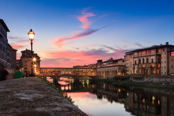 Fototapeta na wymiar Florencja o zachodzie słońca