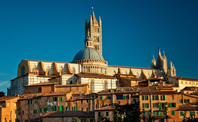 Fototapeta premium Panorama of Siena, Tuscany, Italy