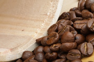 black beans roasted coffee