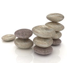 Spa stones. 3d icon