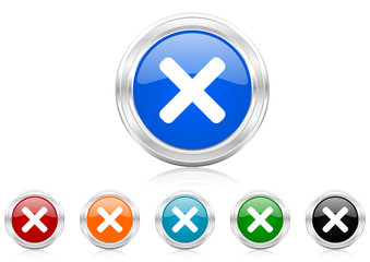 cancel icon vector set