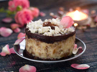 Chocolate and nuts cake