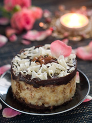 Chocolate and nuts cake