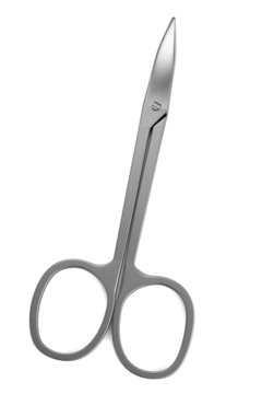 realistic 3d render of manicure tool