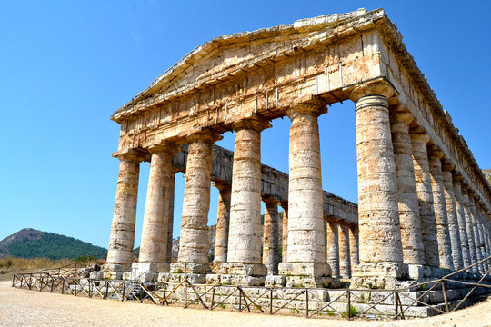 Ancient temple of Segesta in the valley - Trapani, Sicily