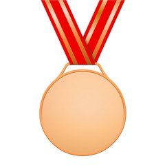Médaille de bronze sans motifs