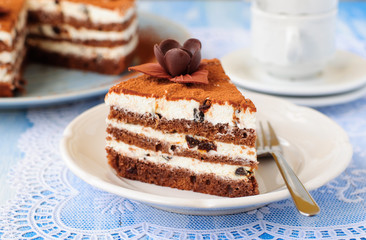 Chocolate, Quark and Prune Layer Cake