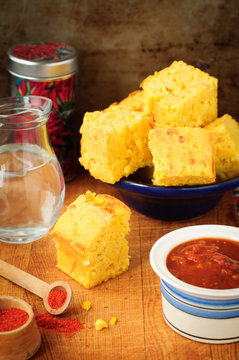 Pumpkin And Cornmeal Bread With Corn Kernels