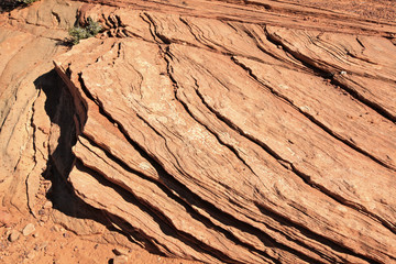 roches sableuse  au Horse shoe bend, Arizona
