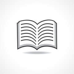Open book icon stock vector