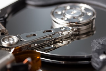 open computer hard disk