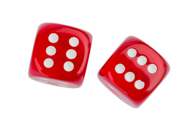 Zwei rote Würfel