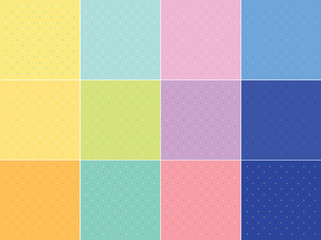 Twelve vector backgrounds star patterns