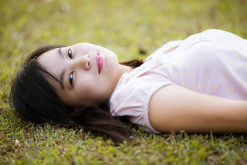 beautiful girl relaxing