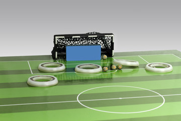 Button soccer game