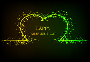 Vector valentines day background. Eps10