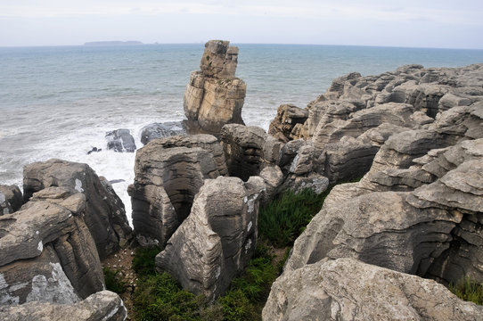 Carvoeiro cape in Atlantic ocean, Portugal