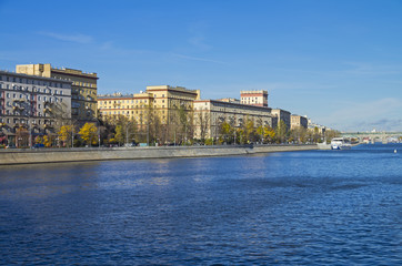 Embankment of the Moskva River. 