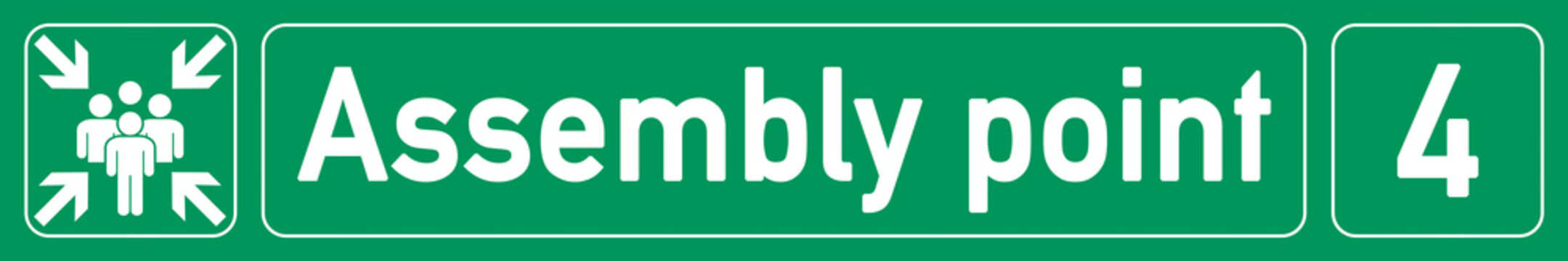 English Banner E319 - assembly point - number 4